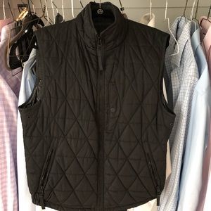 Marc New York men’s black quilted medium vest